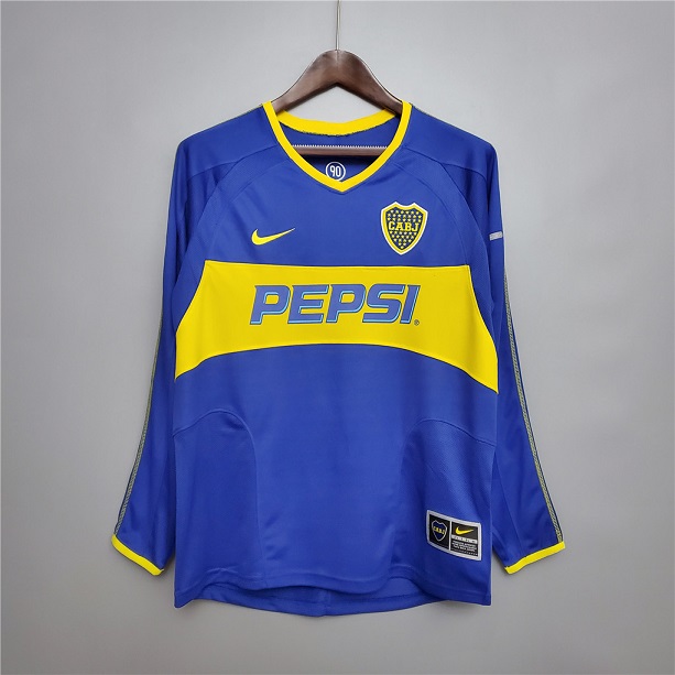 AAA Quality Boca Juniors 03/04 Home Long Soccer Jersey